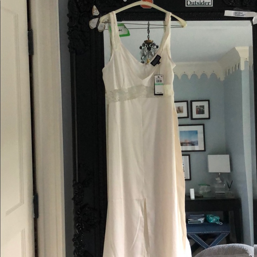 Danielle Bernstein x Macy’s SU white lace dress